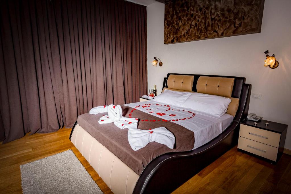 Postel nebo postele na pokoji v ubytování Hotel Trieste