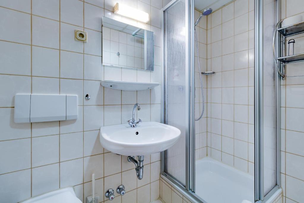 Ένα μπάνιο στο Ferien Hotel Rennsteigblick