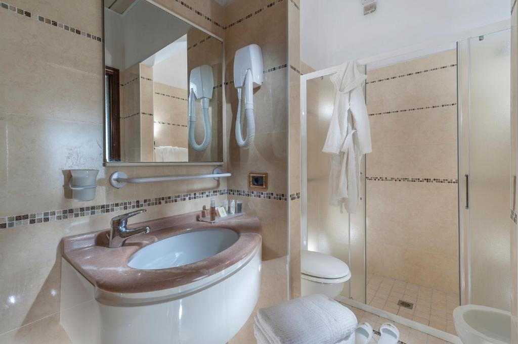 Koupelna v ubytování Hotel Gambrinus - Valentini Family Village