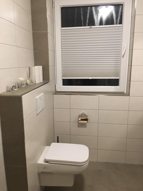 Koupelna v ubytování Ferienwohnung am DOC