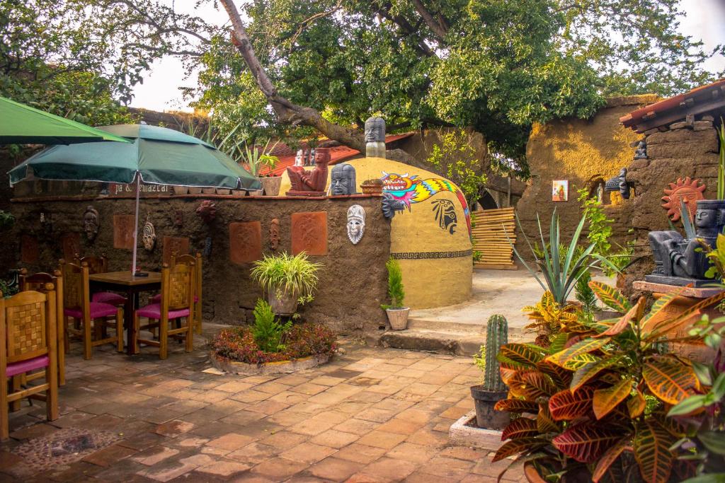 Zahrada ubytování Casona Tlaquepaque Temazcal & Spa