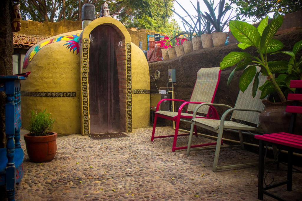Zahrada ubytování Casona Tlaquepaque Temazcal & Spa