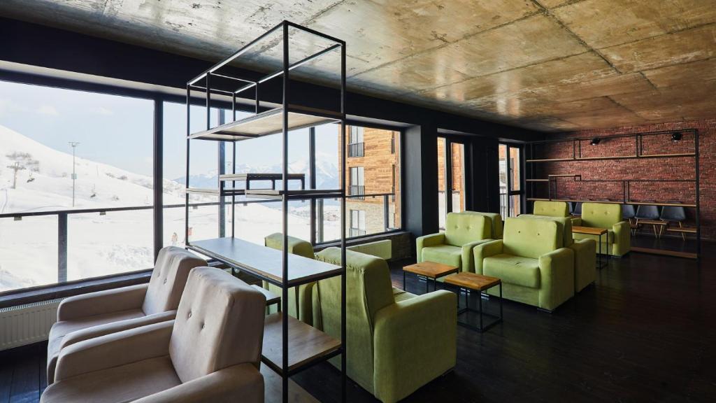 Posezení v ubytování Apartment N322 Gudauri Loft