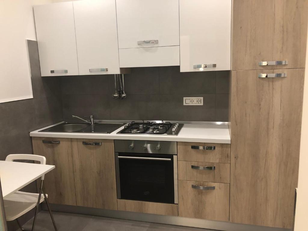 Kuchyň nebo kuchyňský kout v ubytování Calamo-Residence- B&B