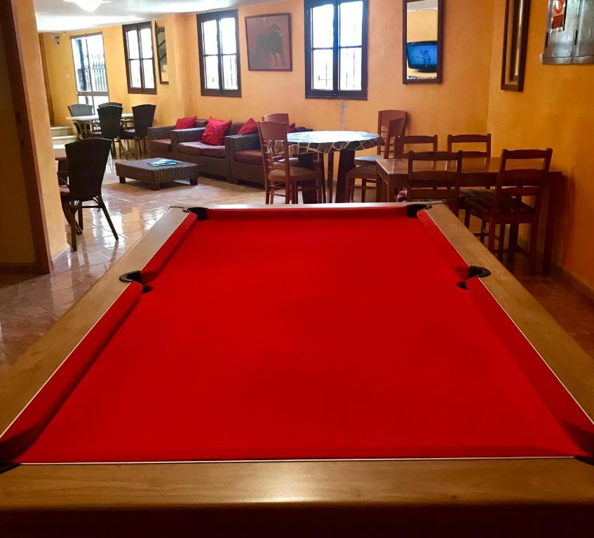 Biliár nebo kulečník v ubytování Hostal Atlanta
