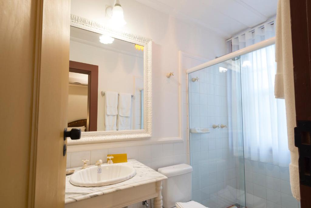 Koupelna v ubytování Hotel Solar do Rosário