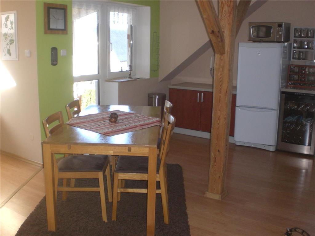 Kuchyň nebo kuchyňský kout v ubytování Apartman JITKA Protivin