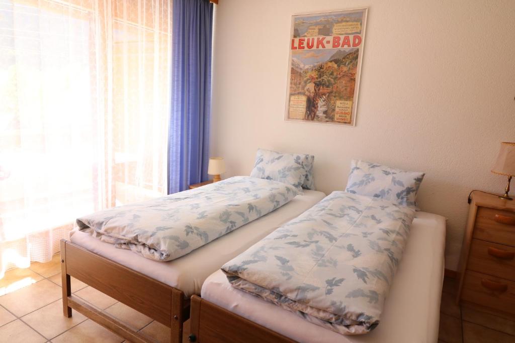 Postel nebo postele na pokoji v ubytování Adlerhorst