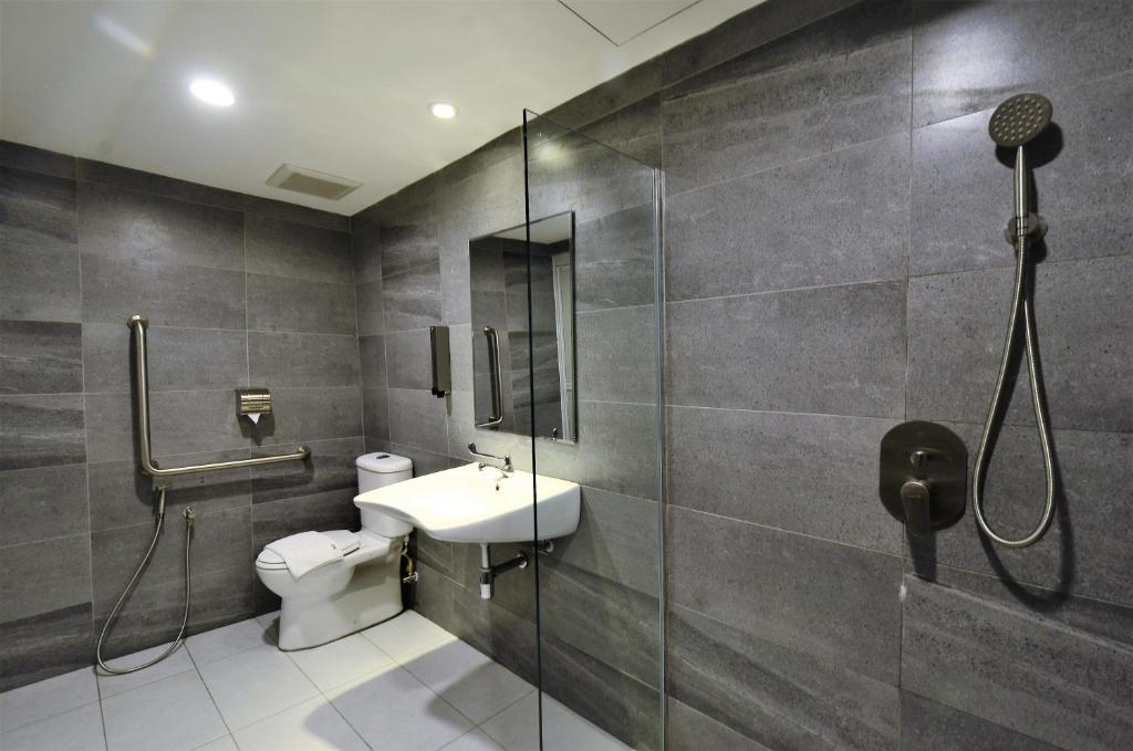 Koupelna v ubytování Artisan Eco Hotel