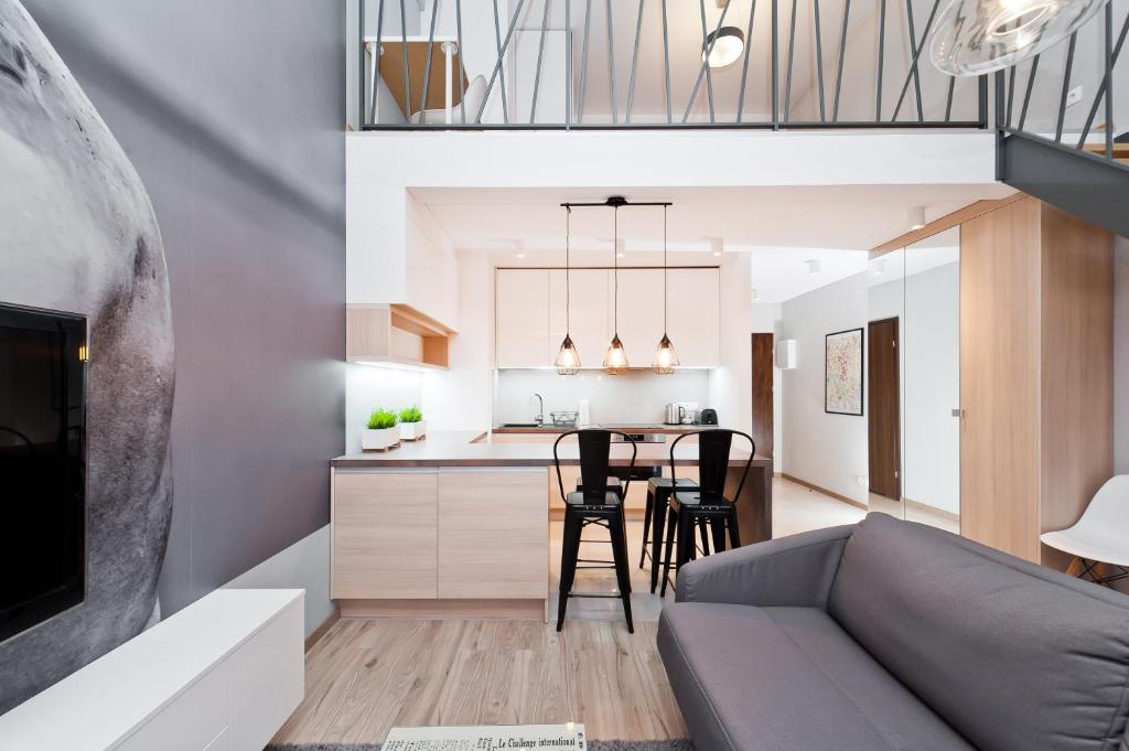 Kuchyňa alebo kuchynka v ubytovaní Olimp Apartments