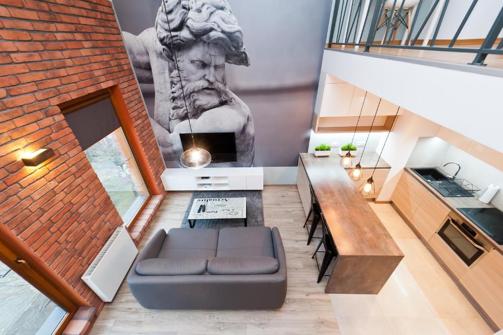 Kuchyňa alebo kuchynka v ubytovaní Olimp Apartments