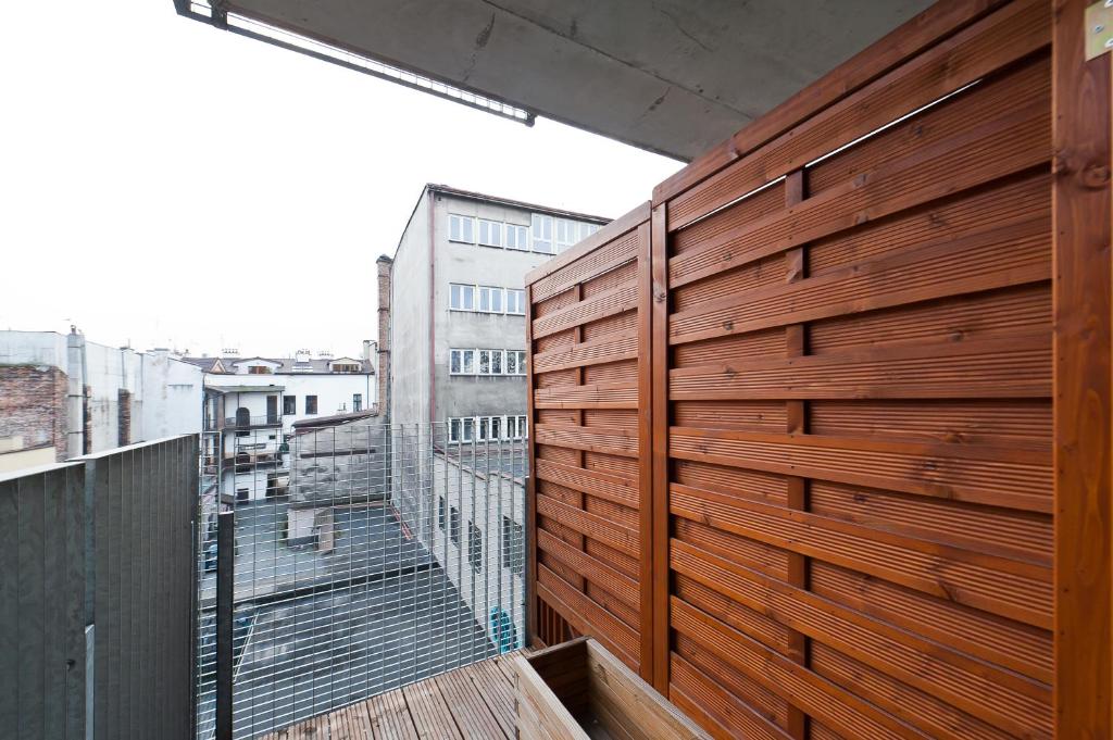 Balkón alebo terasa v ubytovaní Olimp Apartments