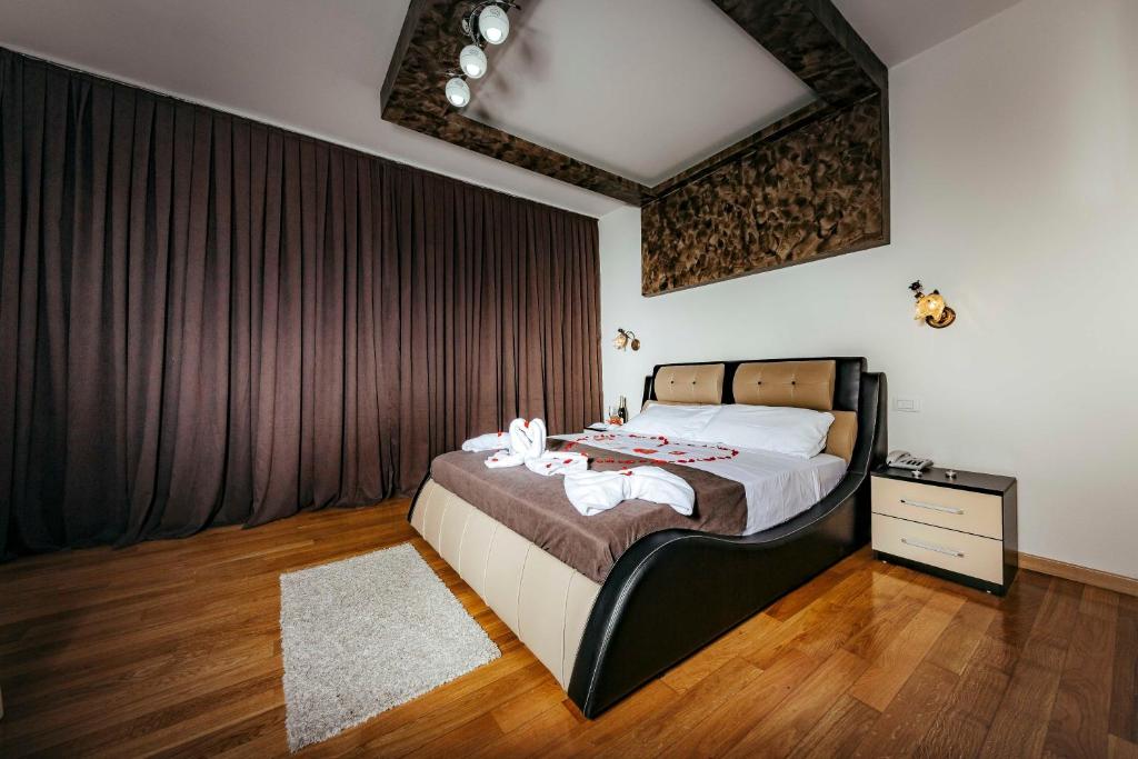 Postel nebo postele na pokoji v ubytování Hotel Trieste
