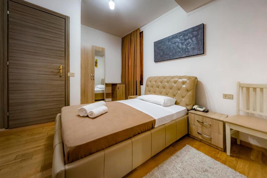 Postel nebo postele na pokoji v ubytování Hotel Trieste