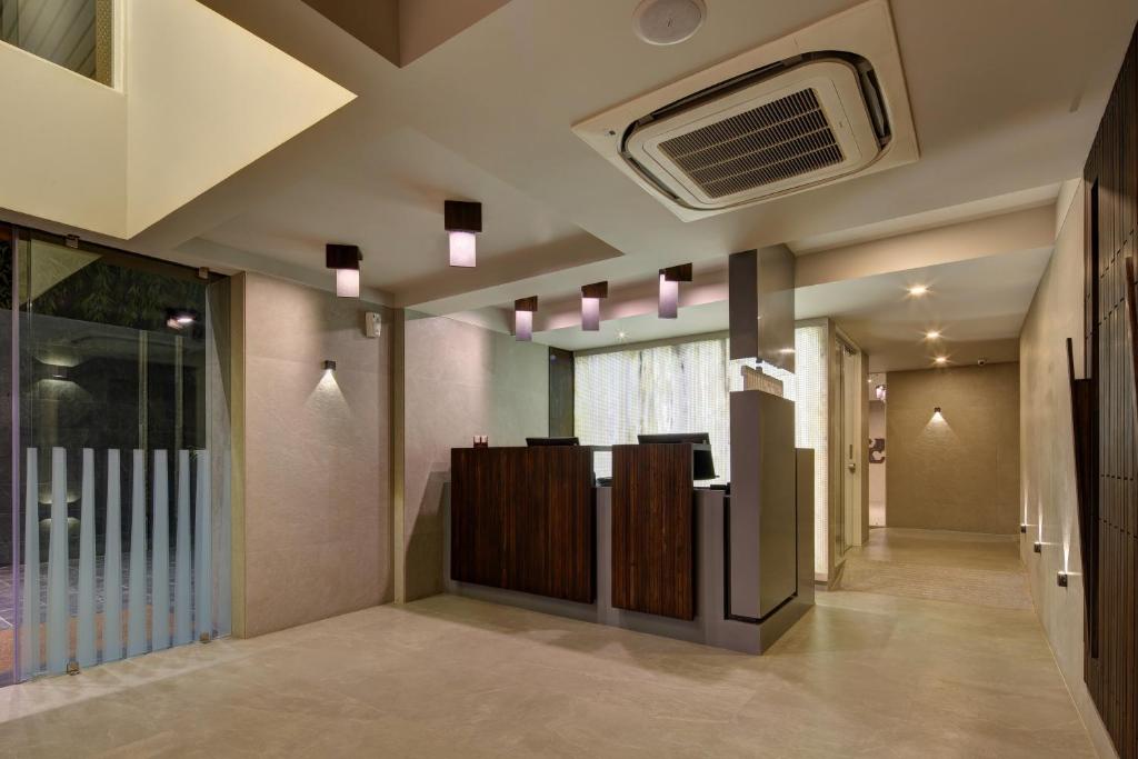 Vstupní hala nebo recepce v ubytování Hotel Carrefour