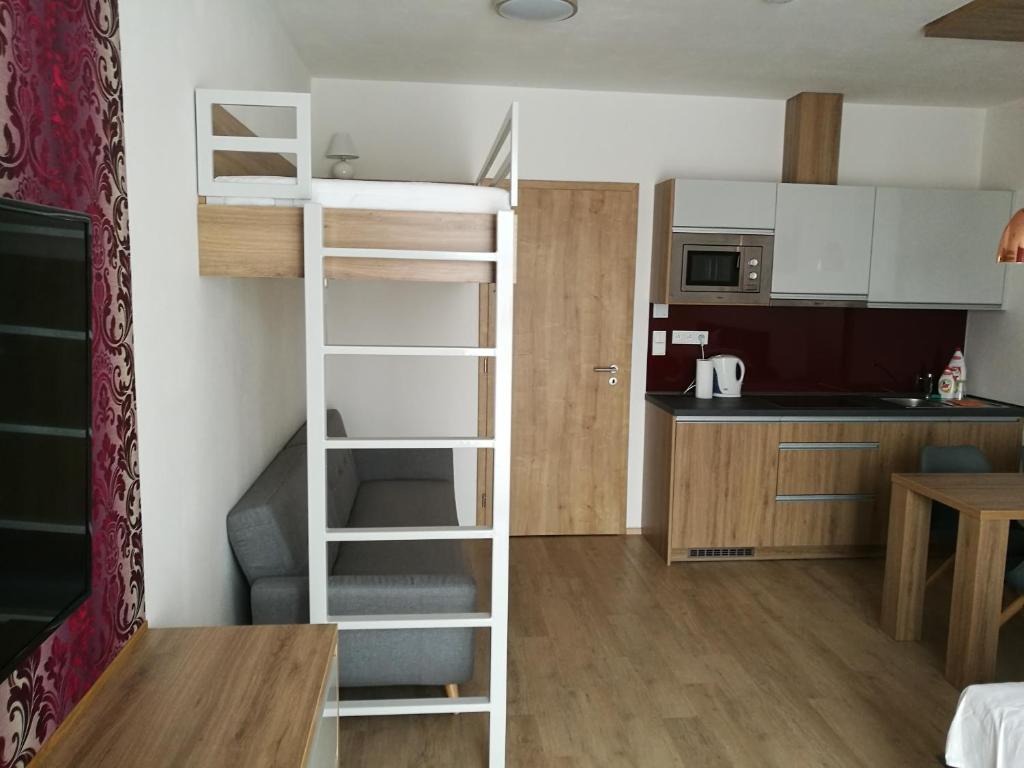 Kuchnia lub aneks kuchenny w obiekcie Apartmány Sport Dolní Morava