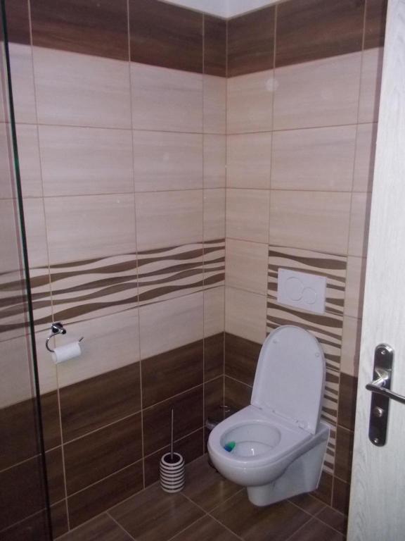 Koupelna v ubytování U ponocného pod Ondřejníkem