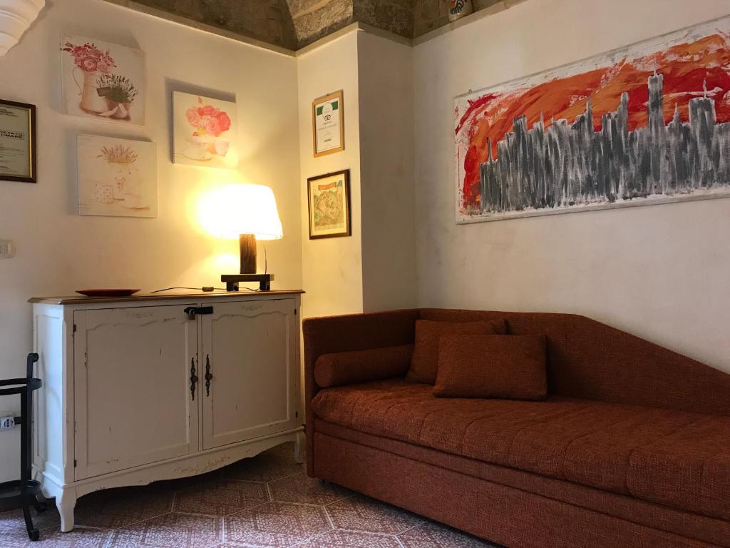 Posezení v ubytování B&B Corte Dei Musco