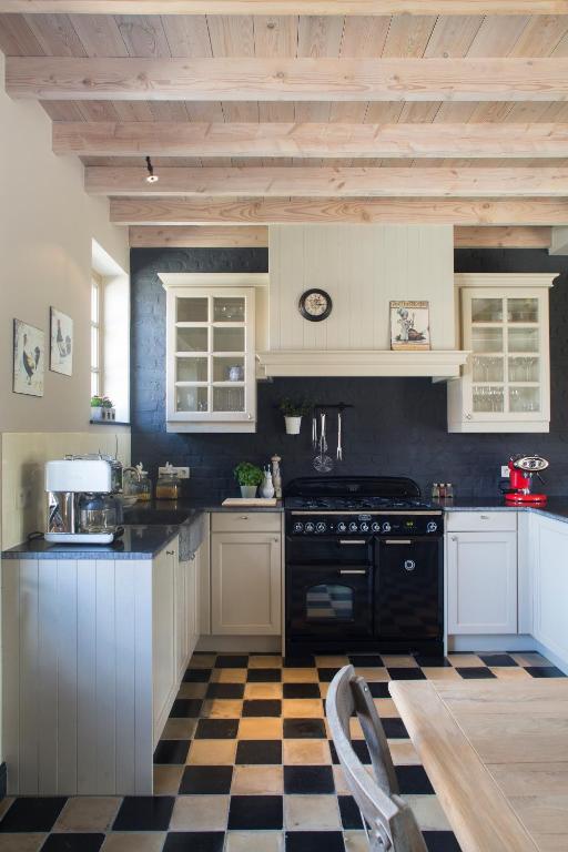 Kuchyň nebo kuchyňský kout v ubytování B&B In 't Stille Weg