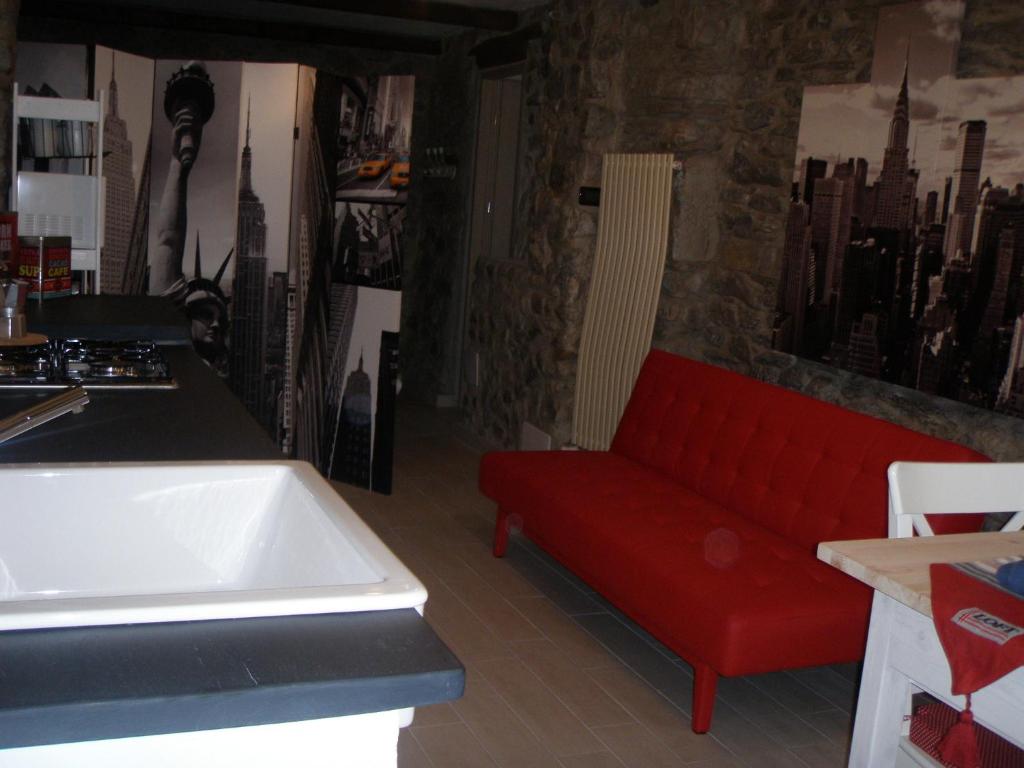 Posezení v ubytování Casa La Rosa