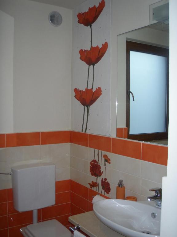 Koupelna v ubytování Casa La Rosa