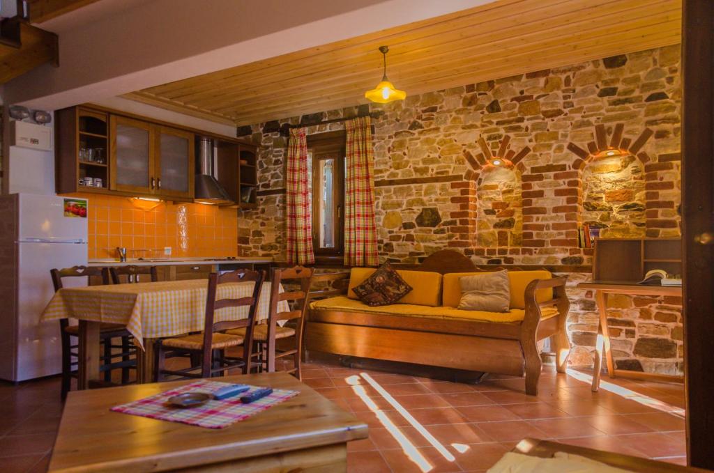 Kuchyň nebo kuchyňský kout v ubytování Alexis New Villas