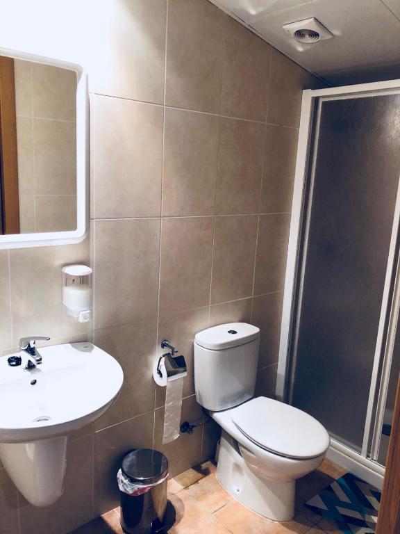 Koupelna v ubytování Casa Albano