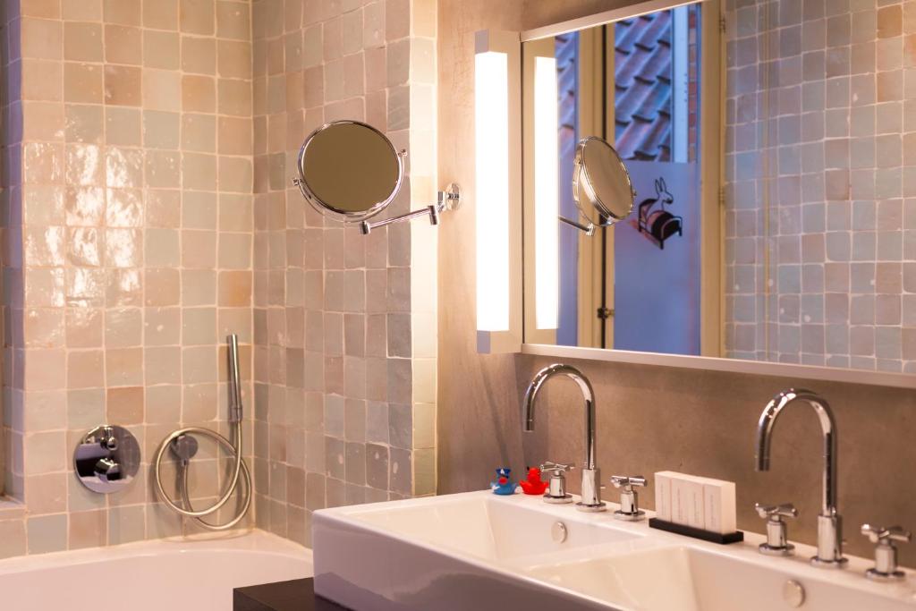 Koupelna v ubytování B&B Asinello