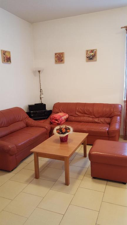 Posezení v ubytování Apartmán Srní
