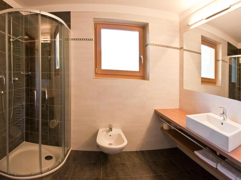 Koupelna v ubytování Hotel Foestlerhof