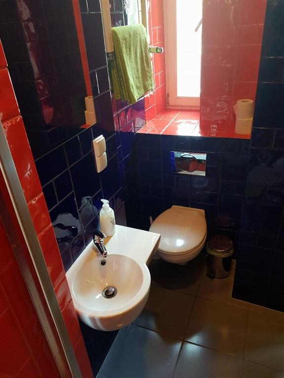 Koupelna v ubytování Lux Hostel - z prywatnymi łazienkami