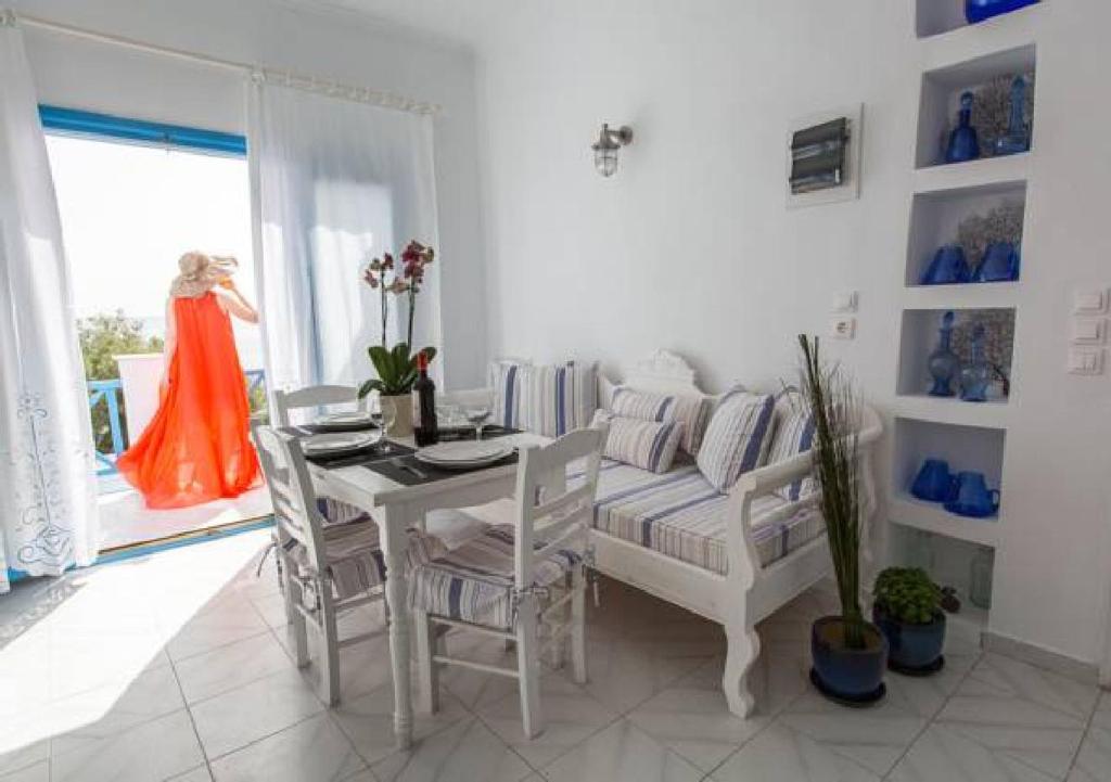 Posezení v ubytování GeoMare Beach House