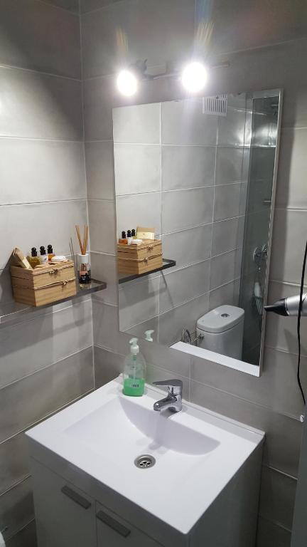 Koupelna v ubytování Bonanza Apartment