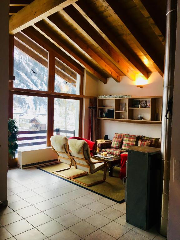 Kuchyň nebo kuchyňský kout v ubytování Chalet Christitia