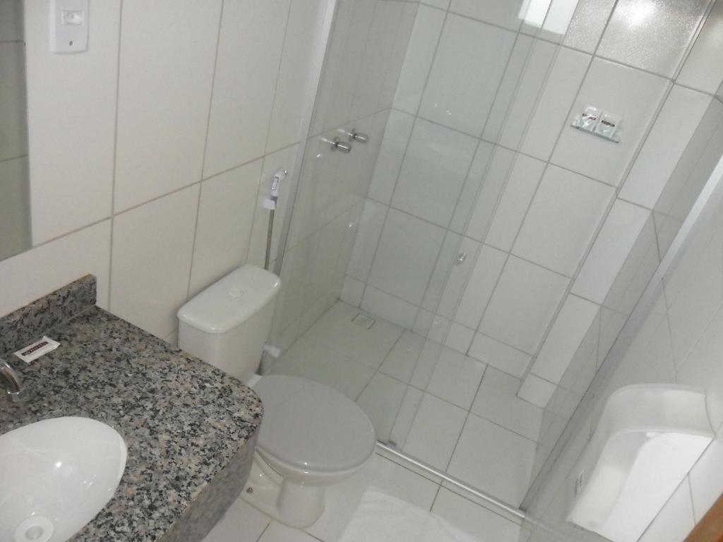 Koupelna v ubytování Hotel LG