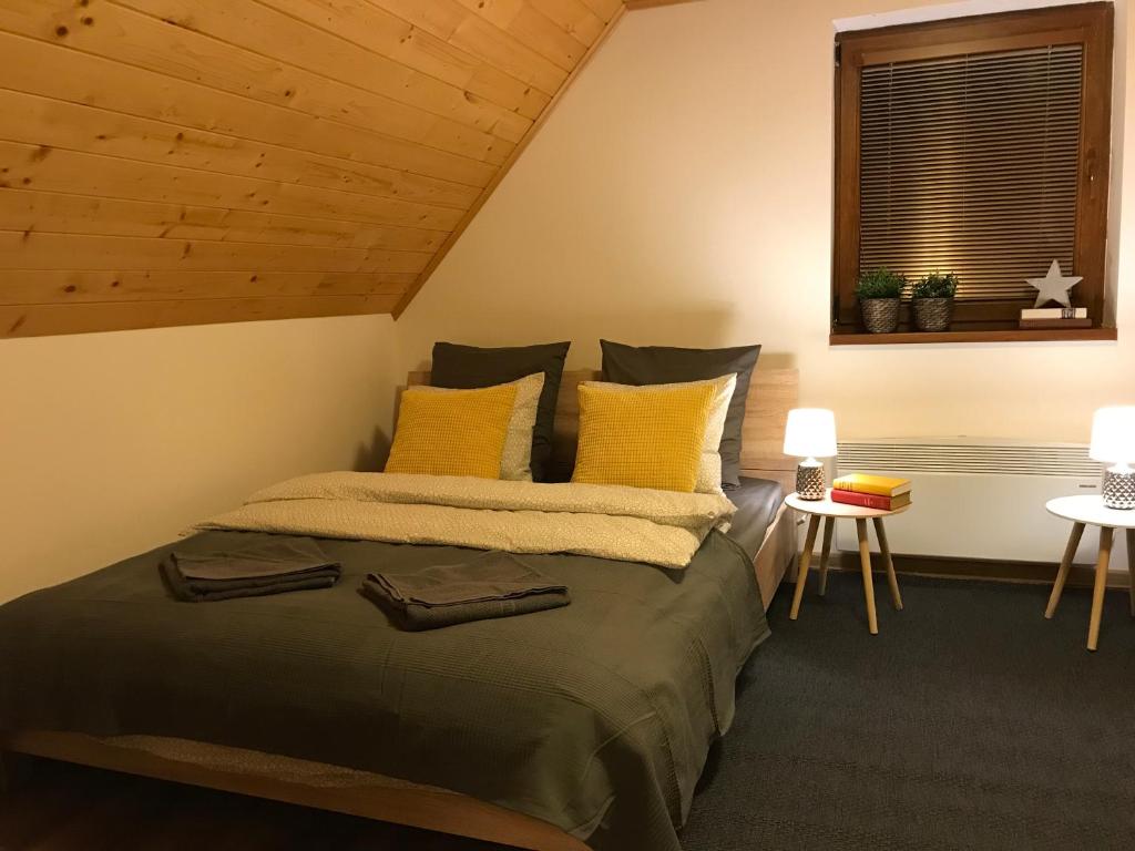 Postel nebo postele na pokoji v ubytování Villa Detvan