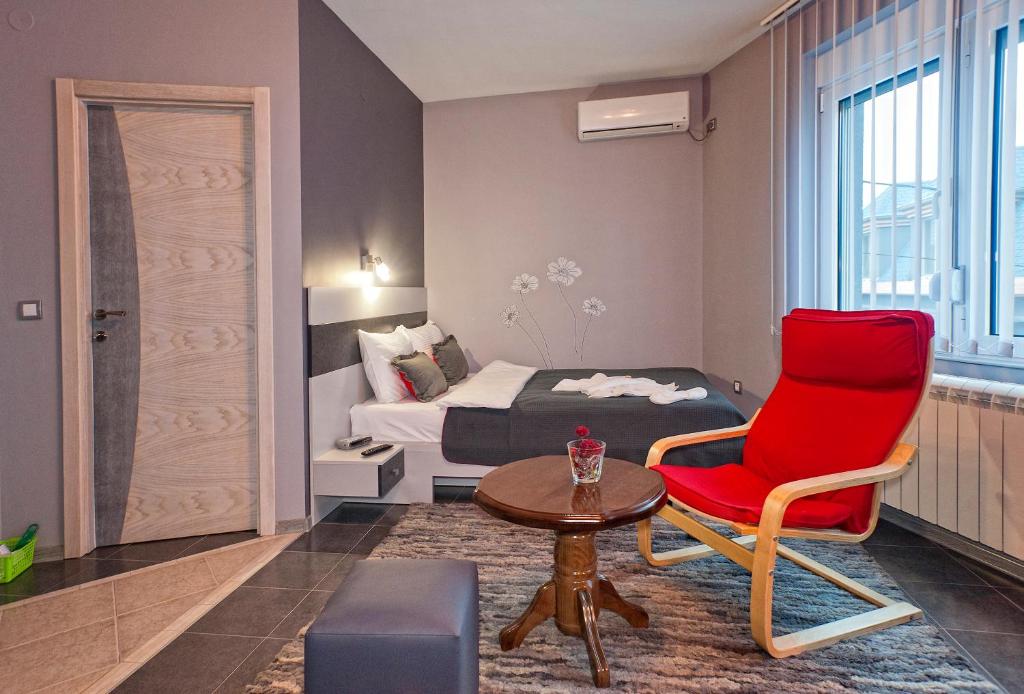 Posezení v ubytování Garni Hotel Lama