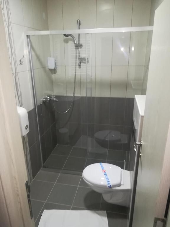 Koupelna v ubytování Karavan 123