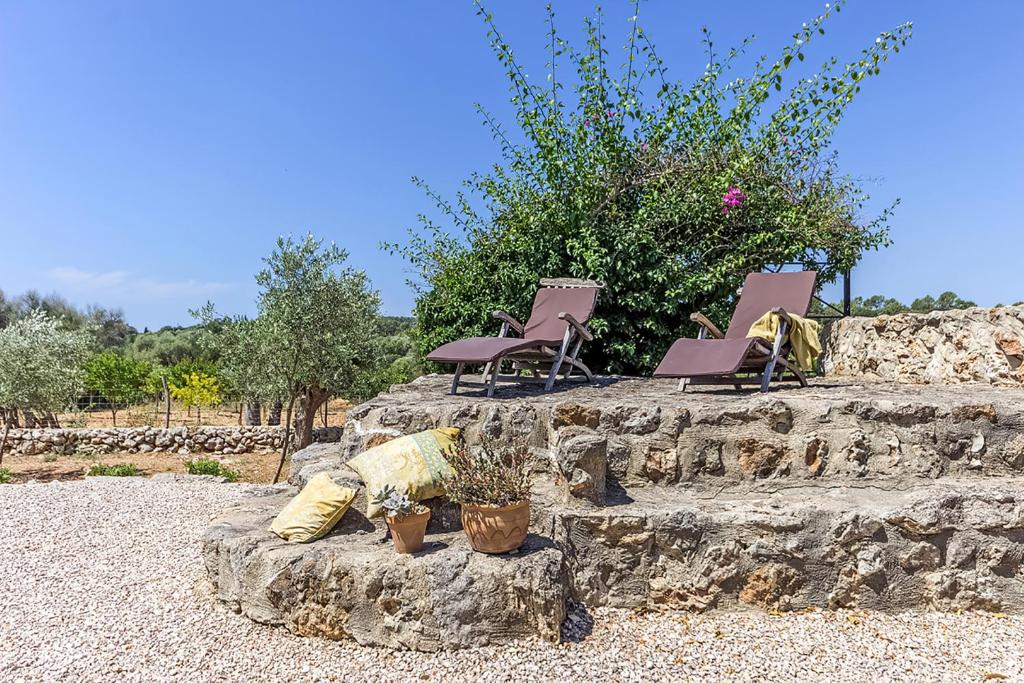 A garden outside Can Pina - Eco Pina -