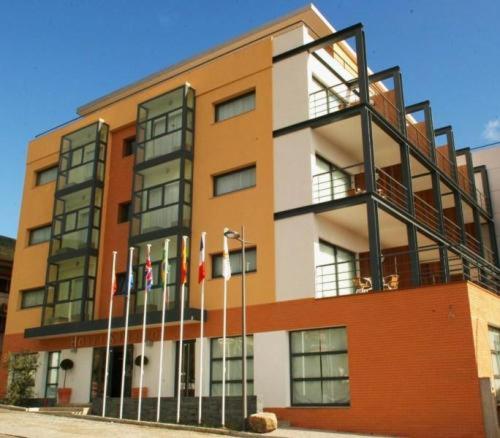 O edifício onde o hotel está situado