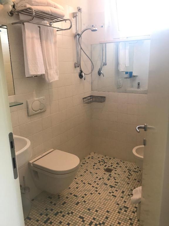 Koupelna v ubytování Hotel Residence HR CIVI