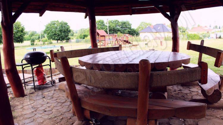 Patio nebo venkovní prostory v ubytování Gospodarstwo Agroturystyczne AGRO-WOLICE