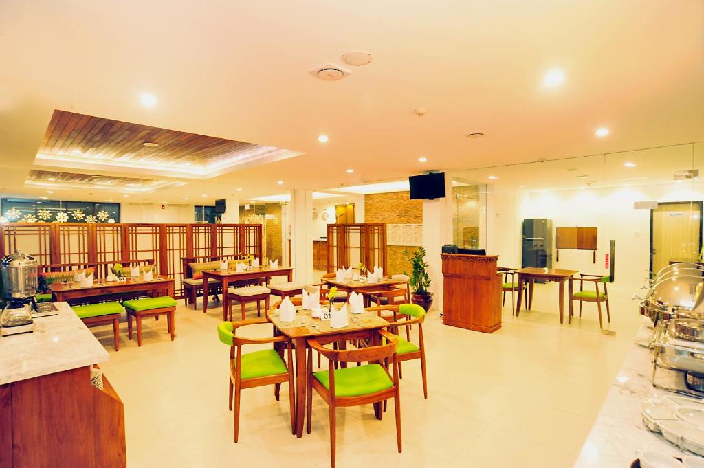 Kuchyň nebo kuchyňský kout v ubytování Kautaman Hotel
