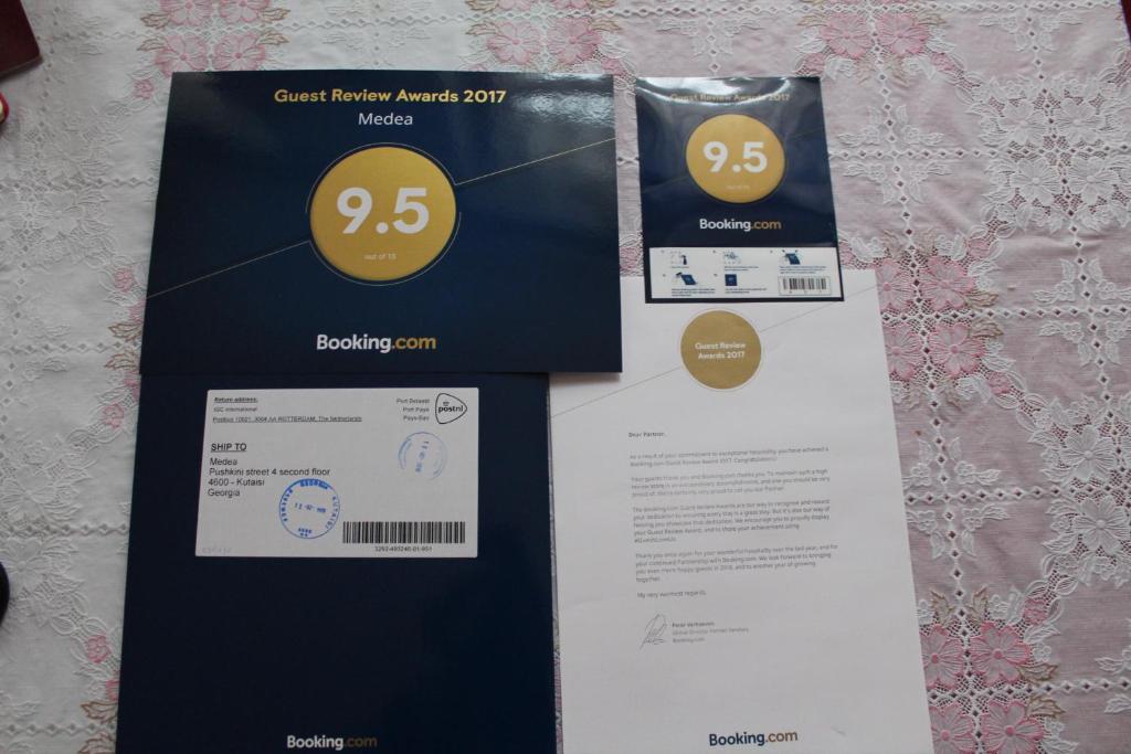 Certifikát, hodnocení, plakát nebo jiný dokument vystavený v ubytování Guesthouse Medea on Pushkini 4