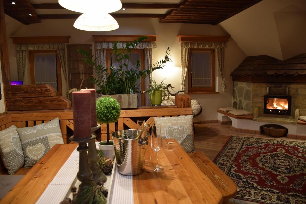 Posezení v ubytování Ferienwohnung