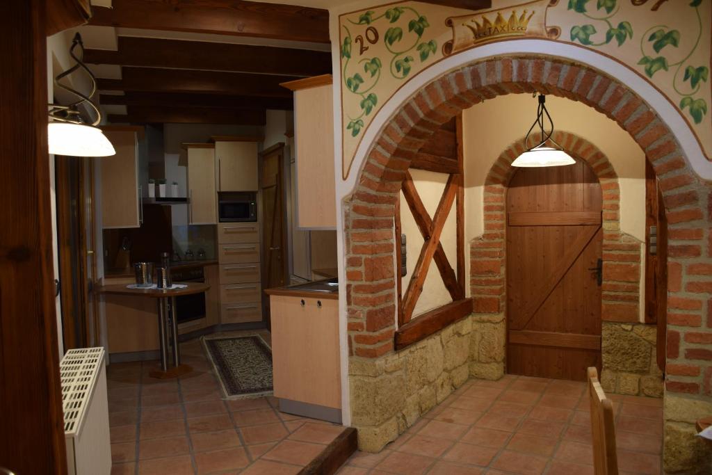 Kuchyň nebo kuchyňský kout v ubytování Ferienwohnung