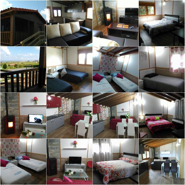 Postel nebo postele na pokoji v ubytování Bungalows Cantia