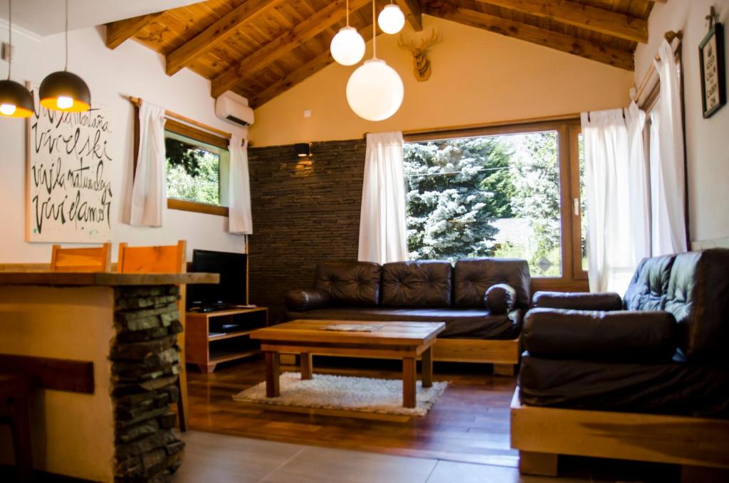 Posezení v ubytování Kurtem Lodge