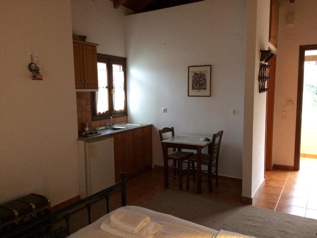 Kuchyň nebo kuchyňský kout v ubytování Alexandraki Rooms