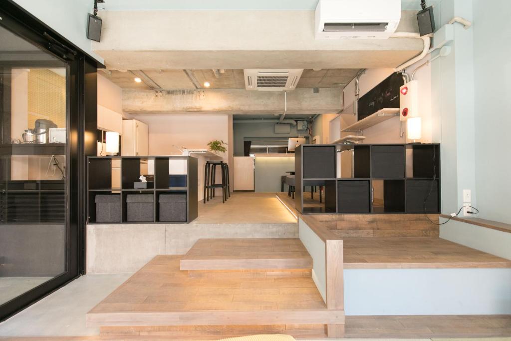 Kuchyň nebo kuchyňský kout v ubytování hostel DEN
